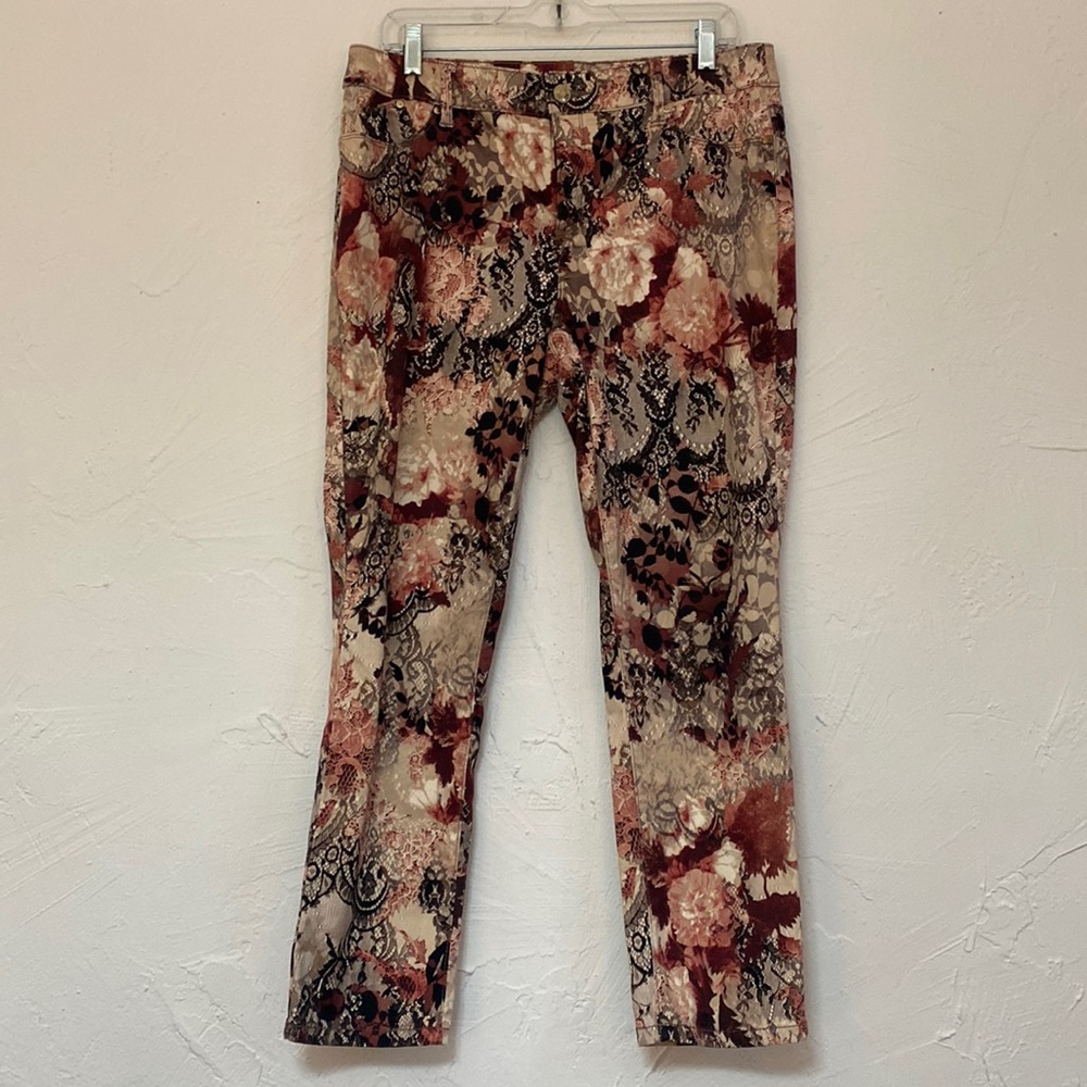 Chico’s Platinum Jegging Floral Patterned Size 10P